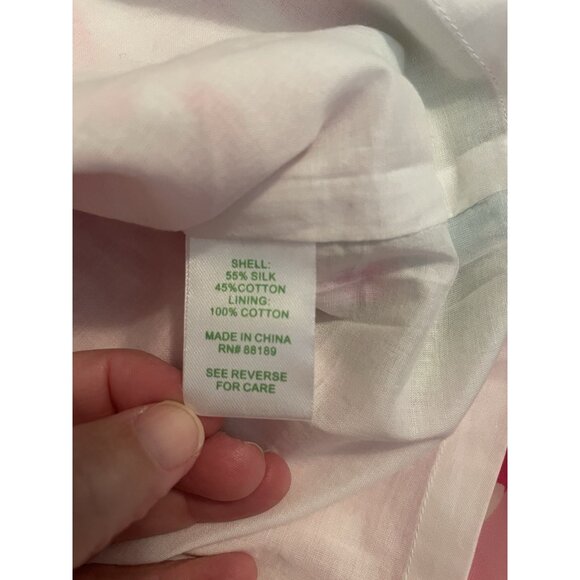 NEW! Lilly Pulitzer Keetan dress NWT sz 6 Strapless Silk Blend Hotty Pink $198 - Picture 7 of 8